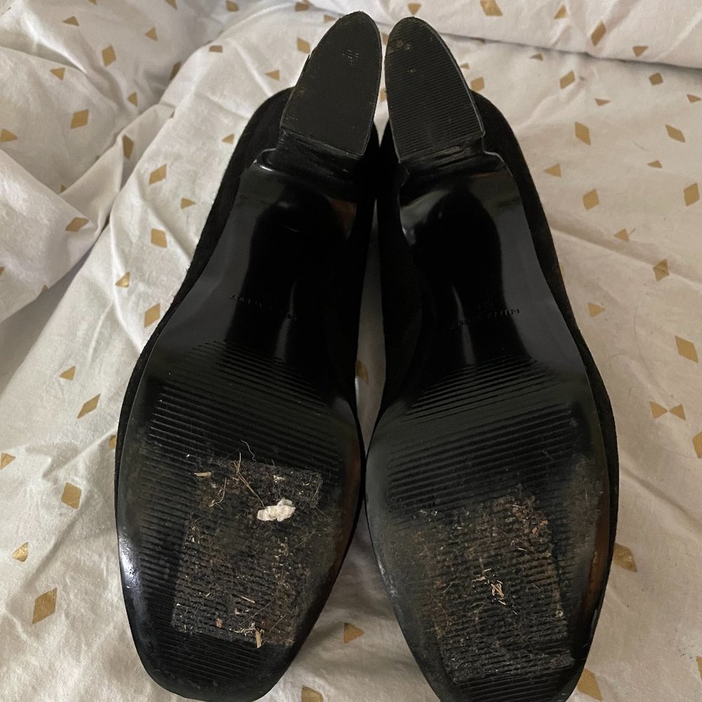Nine West 5" Black Suede Platform Heels 9M Never Worn, No Box - Picture 5 of 9